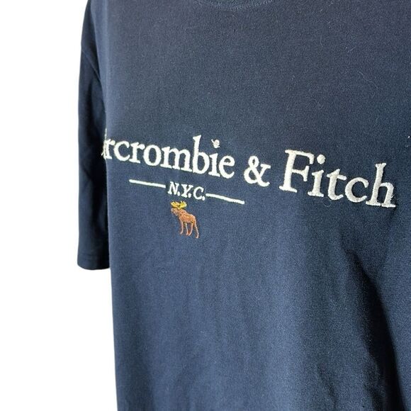 Abercrombie and fitch men’s soft a&f collection spellout moose xl y2k - Picture 2 of 4